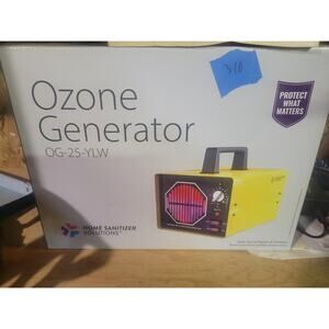 Home Sanitizer Solutions Ozone Generator OG-25-YLW Home and Commercial Use NEW!